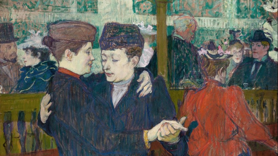 At the Moulin-Rouges, Two Women Walzing