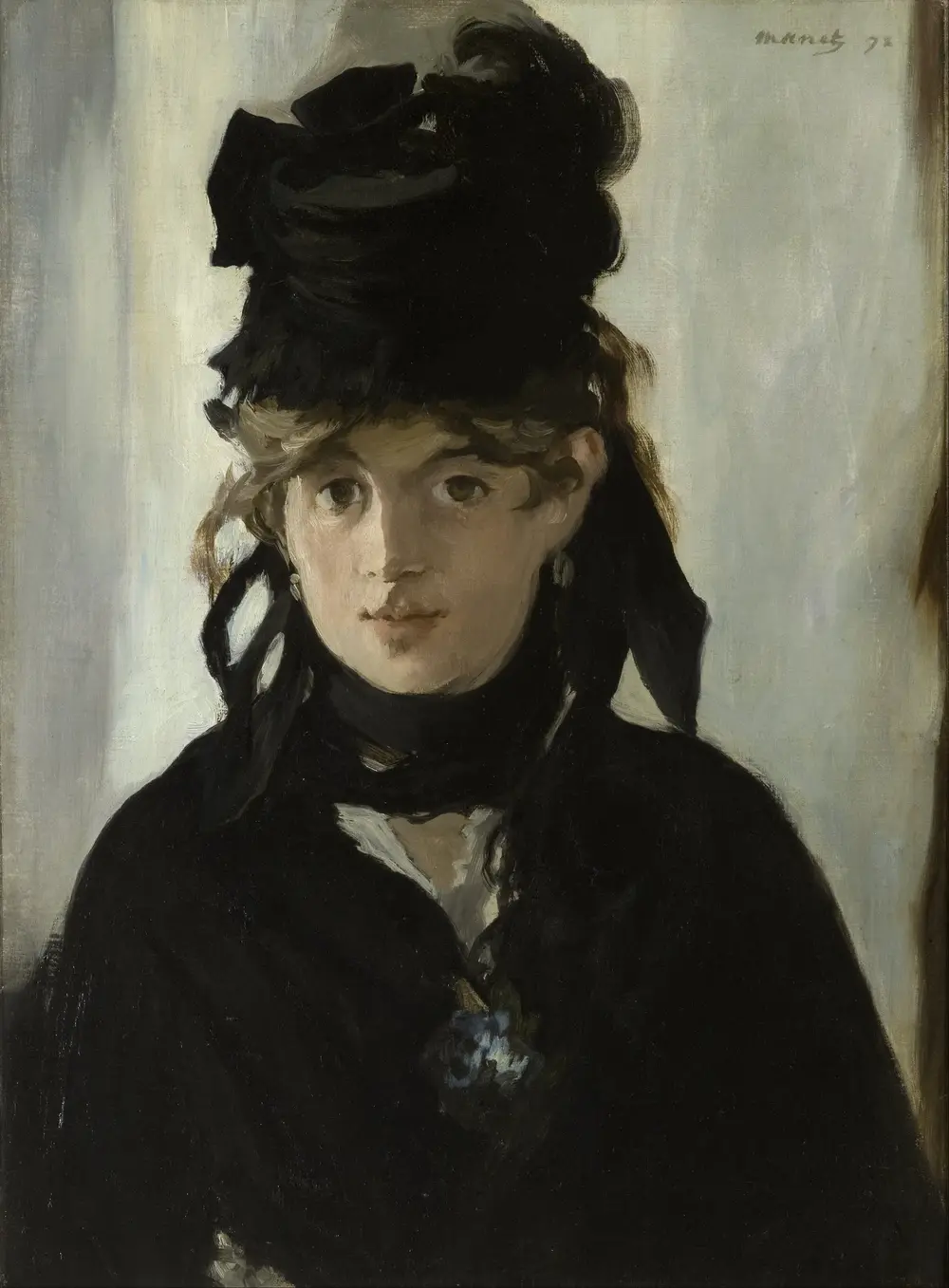 Berthe Morisot with a Bouquet of Violets — Эдуард Мане