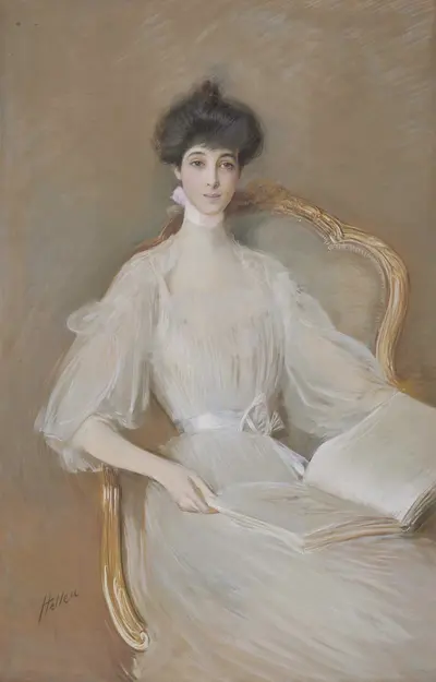 Портрет Консуэло Вандербильт, герцогини Мальборо — Paul César Helleu