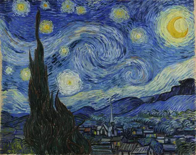 Звёздная ночь — Винсент Ван Гог (Vincent van Gogh)