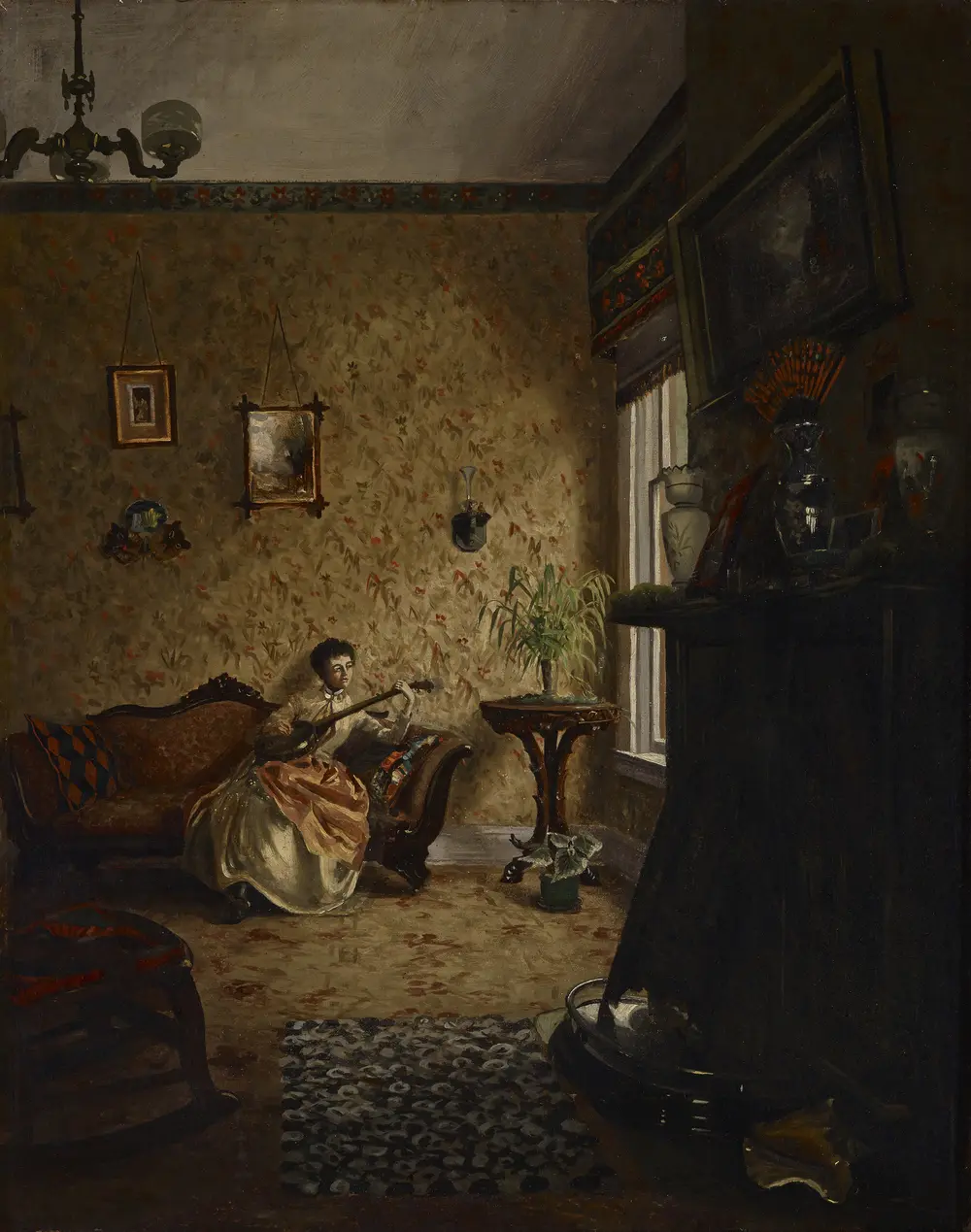 In the Parlor — Charles Conner (American, 1857-1905)
