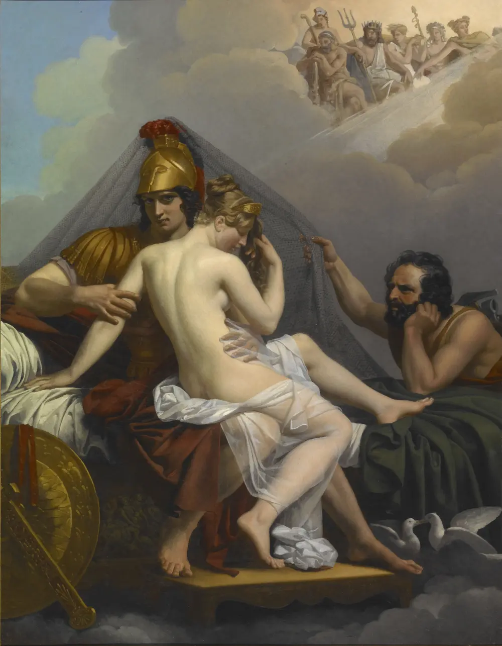 Mars and Venus Surprised by Vulcan — Alexandre Charles Guillemot (French, 1786-1831)