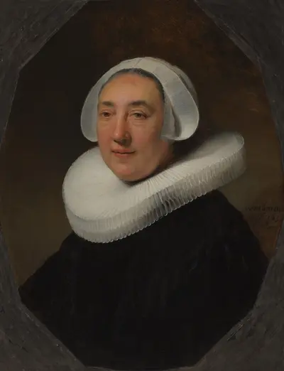 Portrait van Haesje Jacobsdr van Cleyburgh